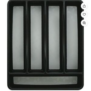 Rubbermaid Black Flatware Organizer